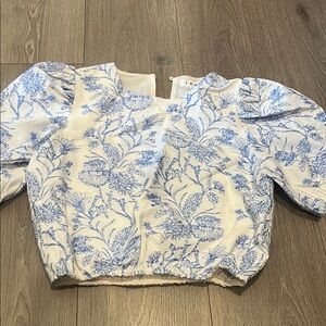 Floral Puff Sleeve Blouse